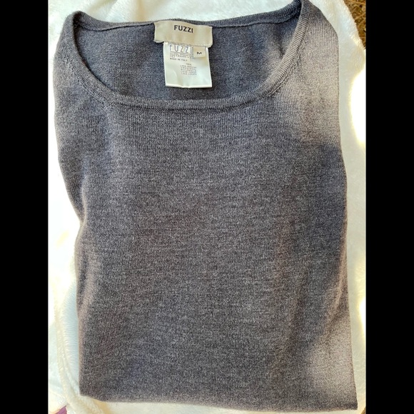 Fuzzi cold shoulder sweater. - Picture 7 of 8